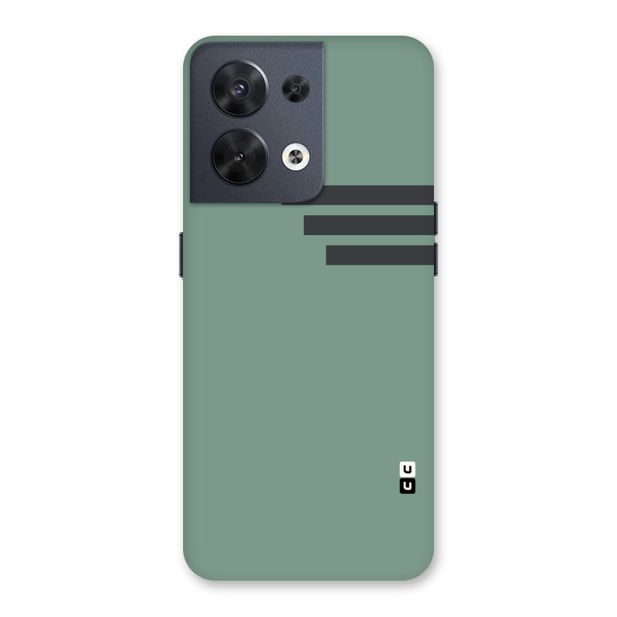 Solid Sports Stripe Back Case for Oppo Reno8 5G
