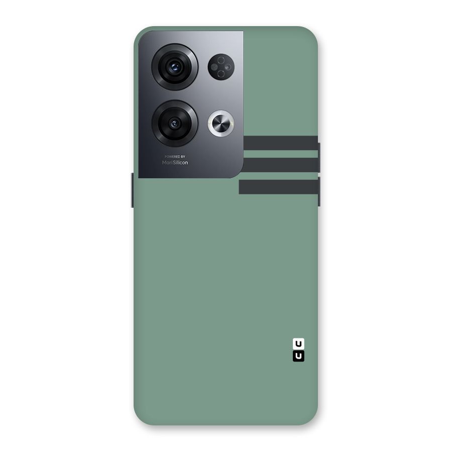 Solid Sports Stripe Back Case for Oppo Reno8 Pro 5G