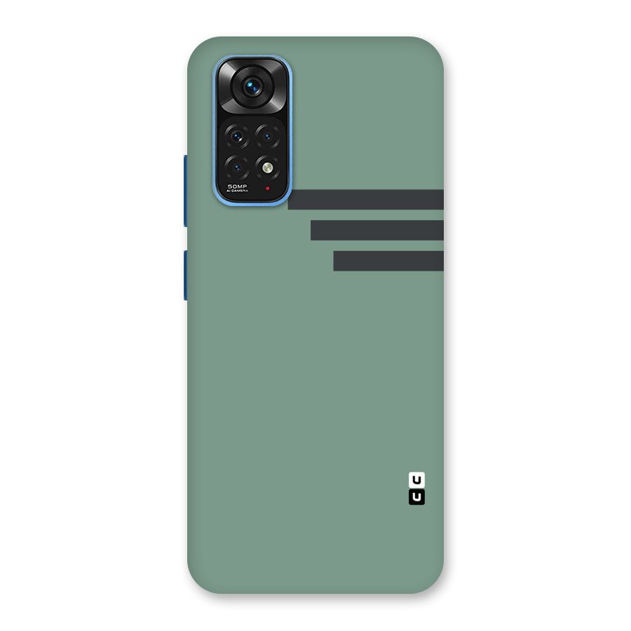 Solid Sports Stripe Back Case for Redmi Note 11S