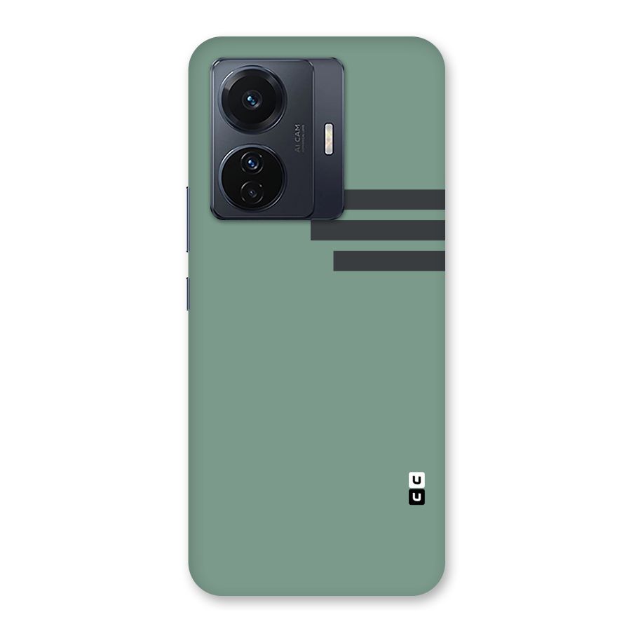 Solid Sports Stripe Back Case for Vivo iQOO Z6 Pro