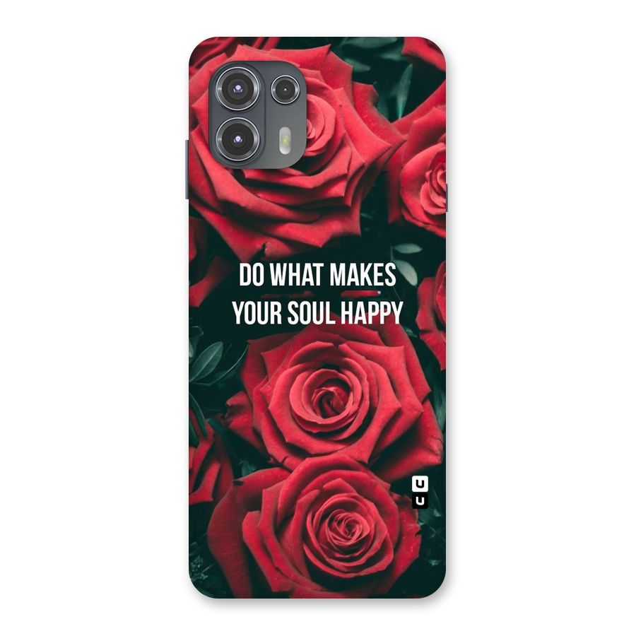 Soul Happy Back Case for Motorola Edge 20 Fusion