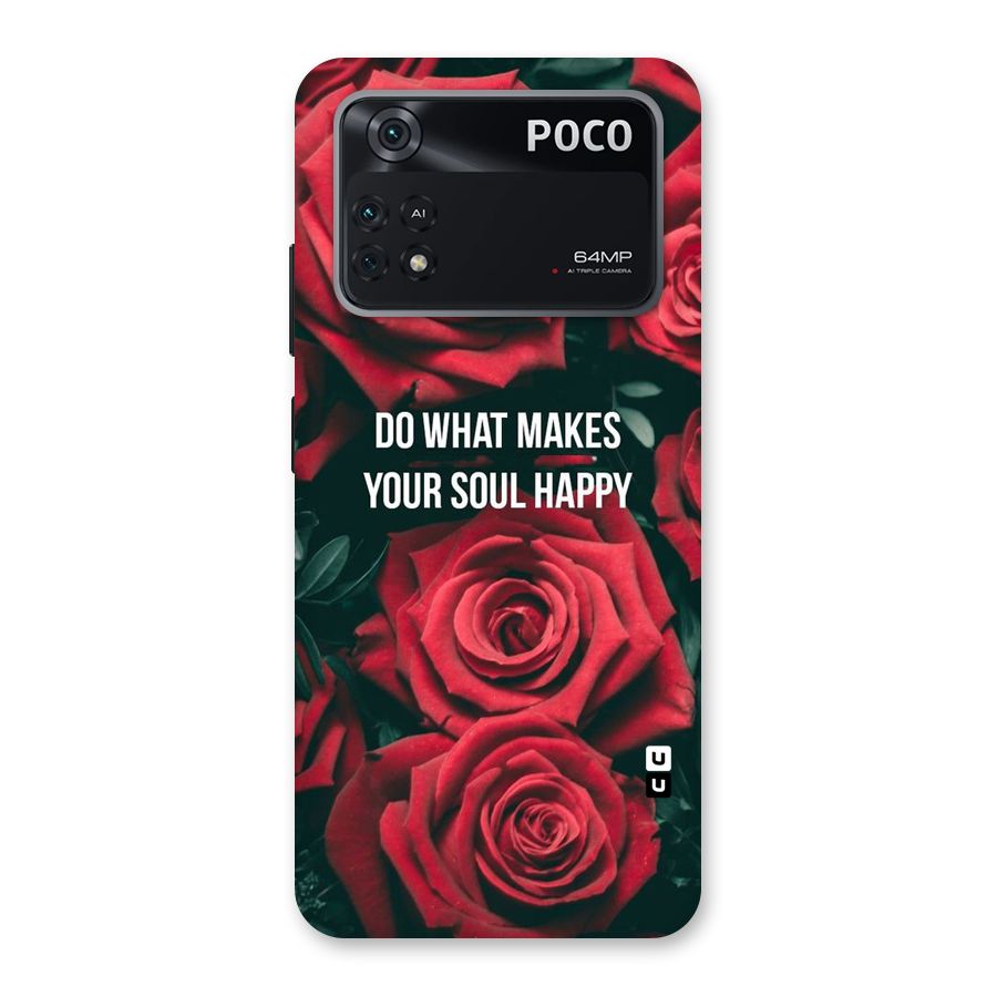 Soul Happy Back Case for Poco M4 Pro 4G