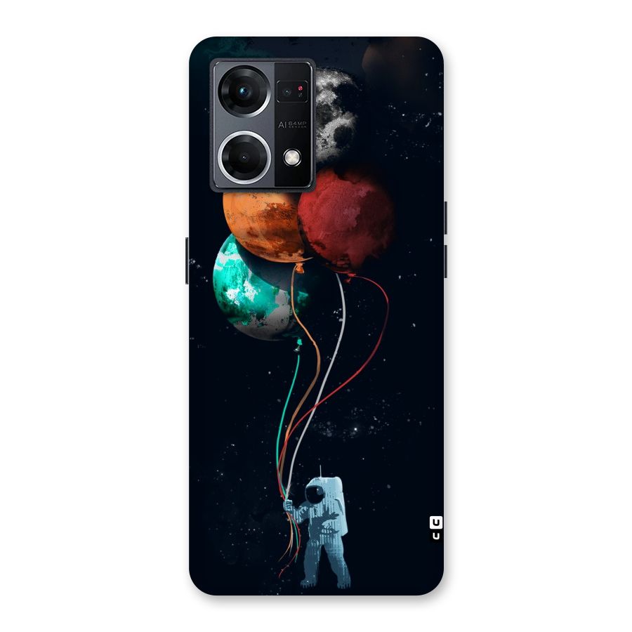 Space Balloons Glass Back Case for Oppo F21 Pro 5G