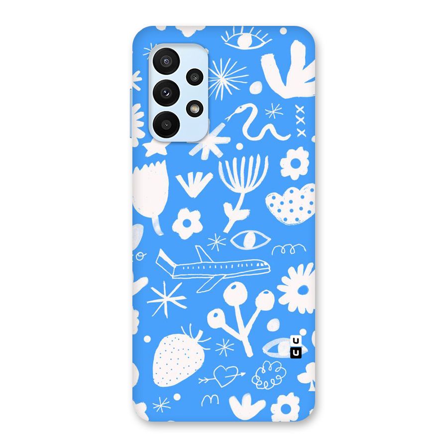 Space Blue Pattern Back Case for Galaxy A23