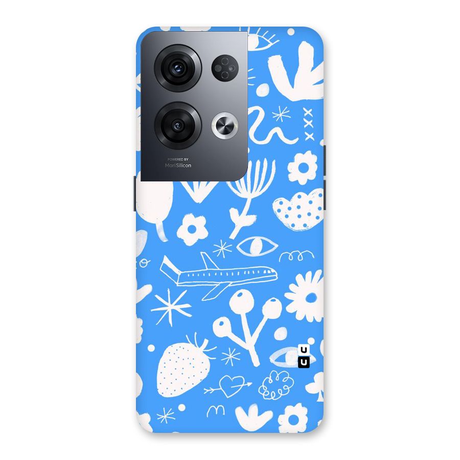 Space Blue Pattern Back Case for Oppo Reno8 Pro 5G