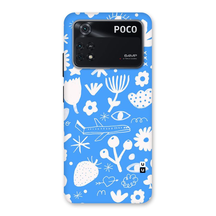 Space Blue Pattern Back Case for Poco M4 Pro 4G