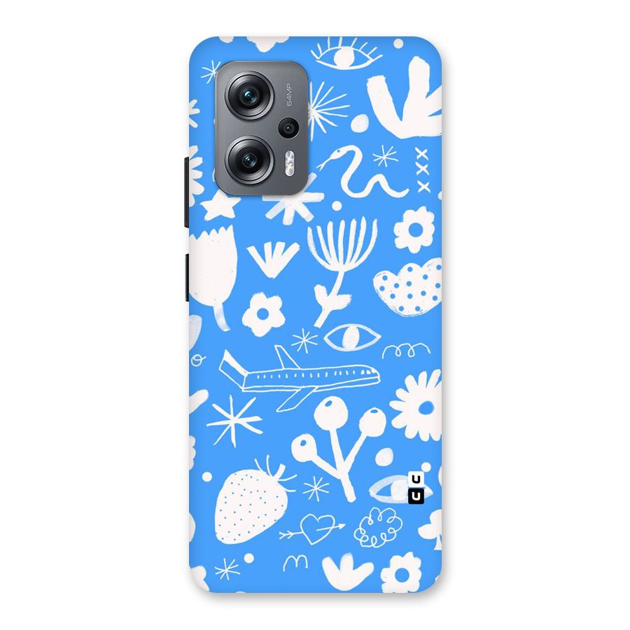Space Blue Pattern Back Case for Redmi K50i