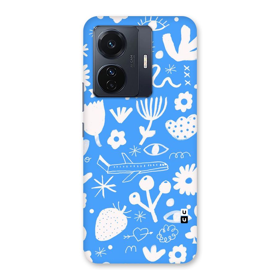 Space Blue Pattern Back Case for Vivo T1 Pro