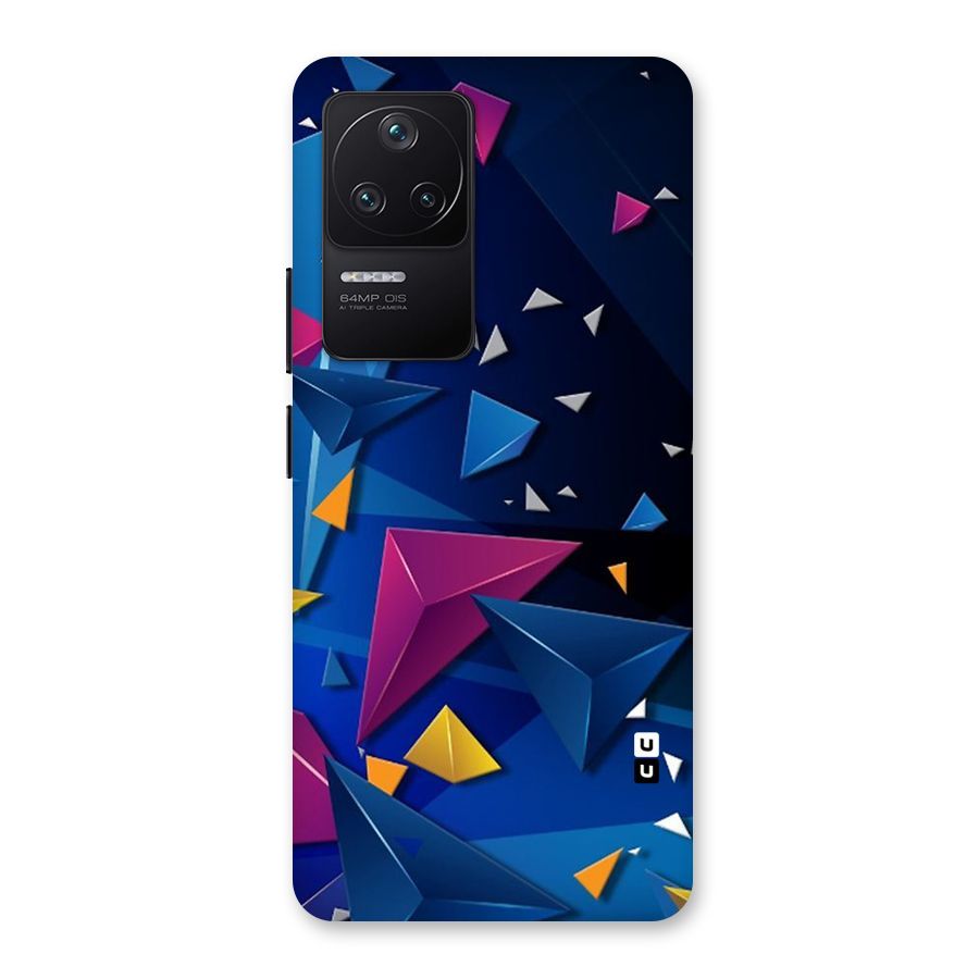 Space Colored Triangles Back Case for Poco F4 5G