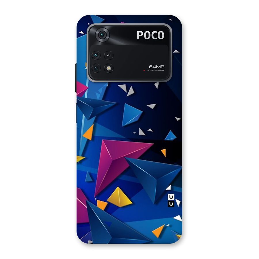 Space Colored Triangles Back Case for Poco M4 Pro 4G