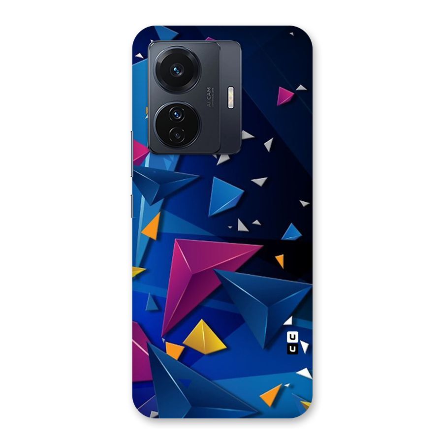 Space Colored Triangles Back Case for Vivo T1 Pro
