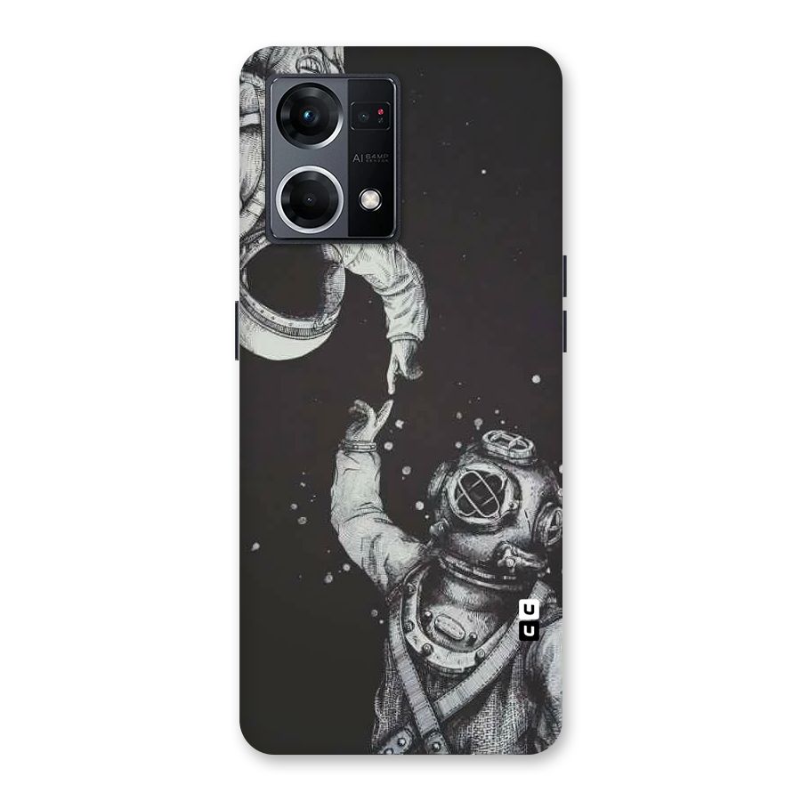 Space Meeting Glass Back Case for Oppo F21 Pro 5G