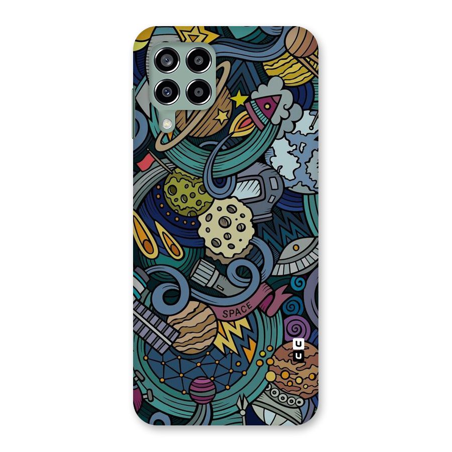 Space Pattern Blue Back Case for Galaxy M33