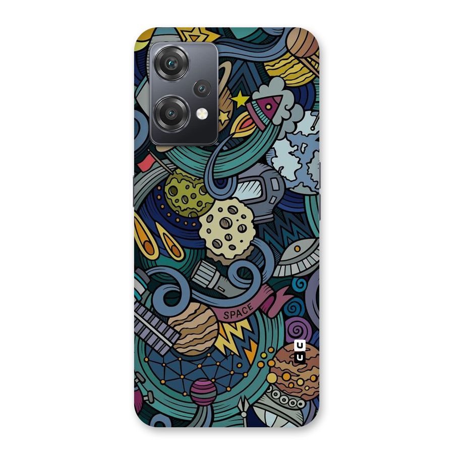 Space Pattern Blue Back Case for OnePlus Nord CE 2 Lite 5G