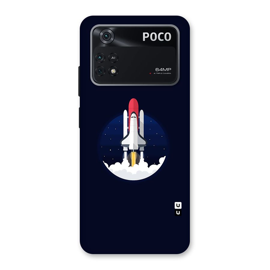 Space Rocket Minimal Back Case for Poco M4 Pro 4G