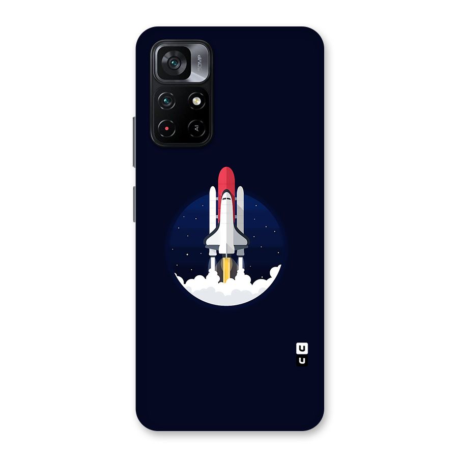 Space Rocket Minimal Back Case for Poco M4 Pro 5G