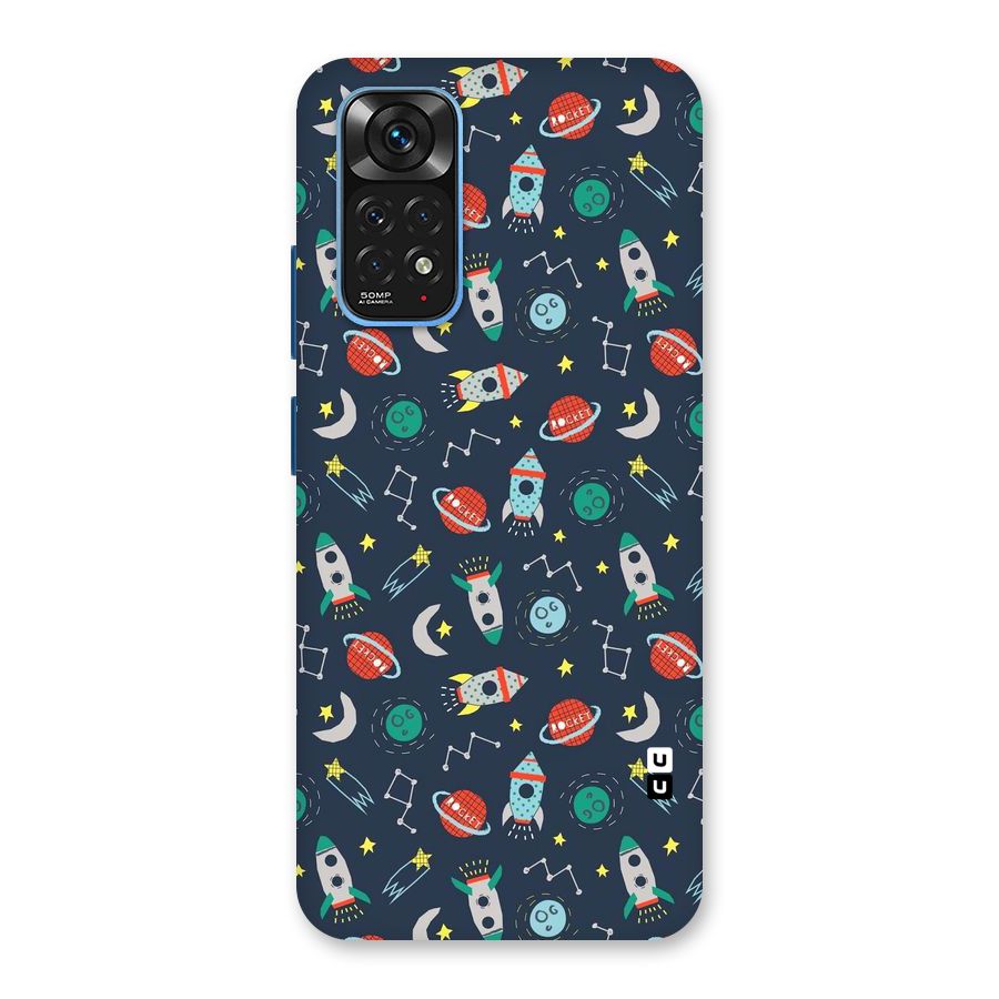 Space Rocket Pattern Back Case for Redmi Note 11S