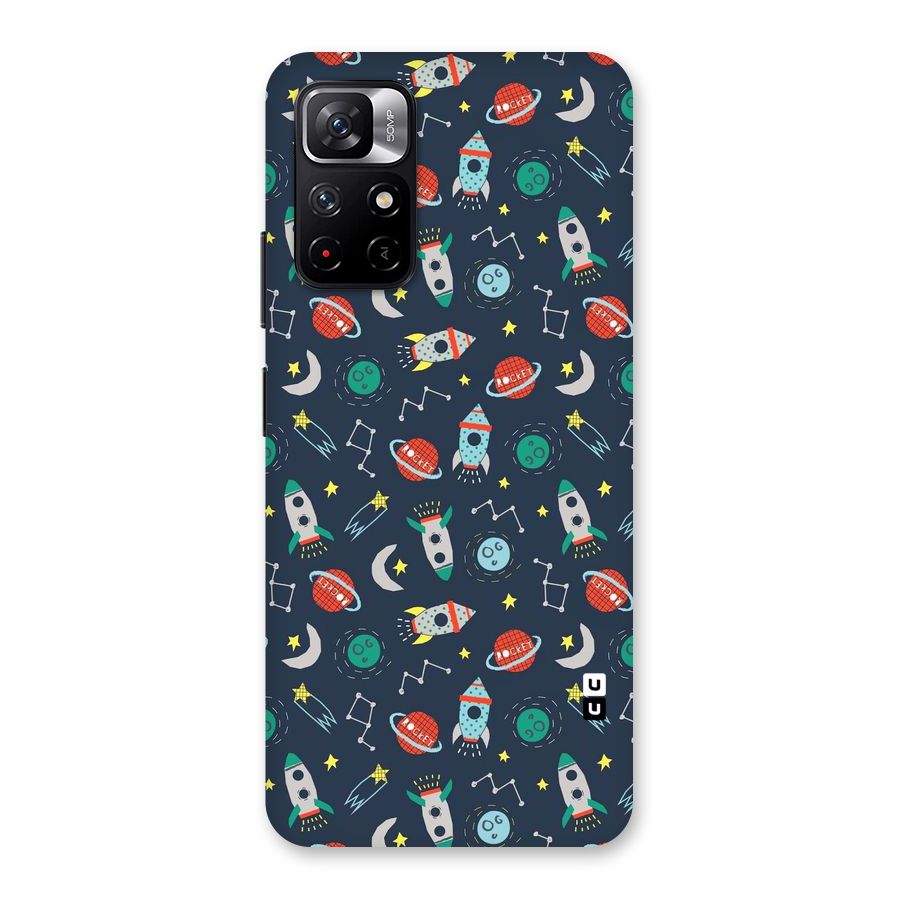 Space Rocket Pattern Back Case for Redmi Note 11T 5G