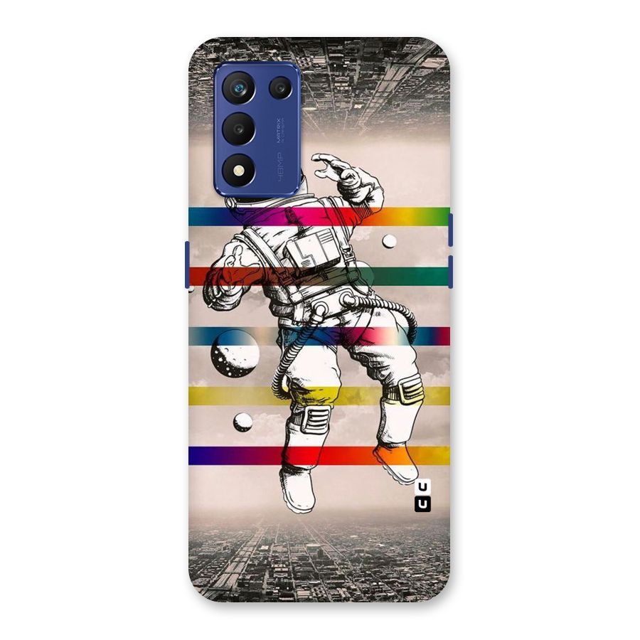 Spaceman Rainbow Stripes Back Case for Realme 9 5G Speed