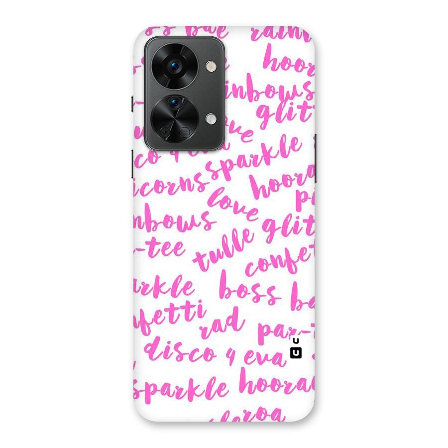 Sparkle Love Back Case for OnePlus Nord 2T