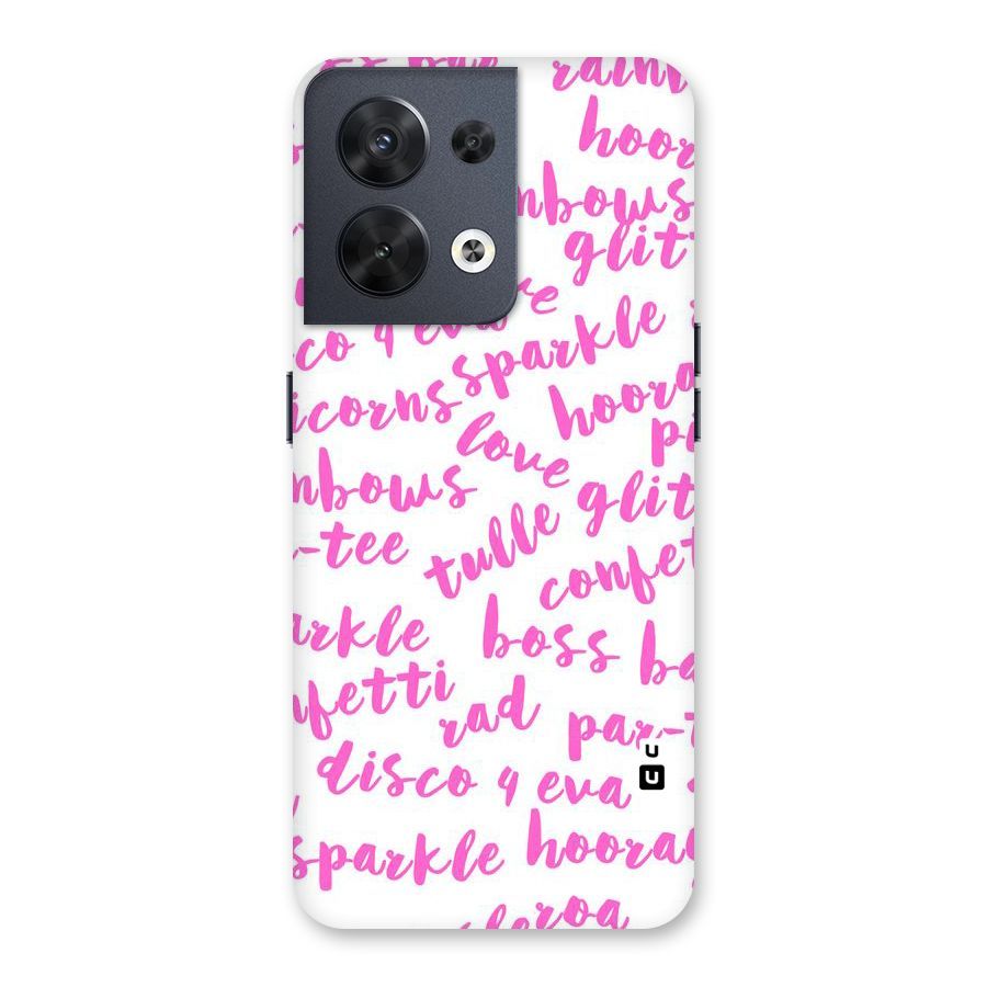 Sparkle Love Back Case for Oppo Reno8 5G