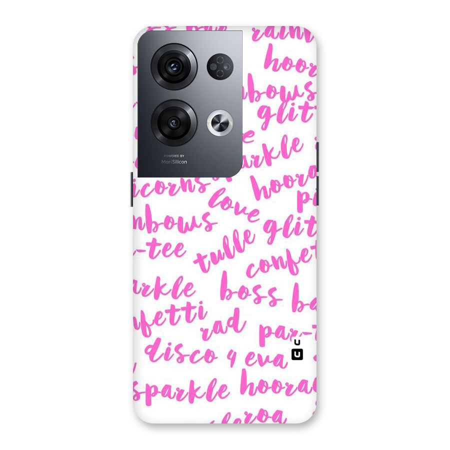 Sparkle Love Back Case for Oppo Reno8 Pro 5G