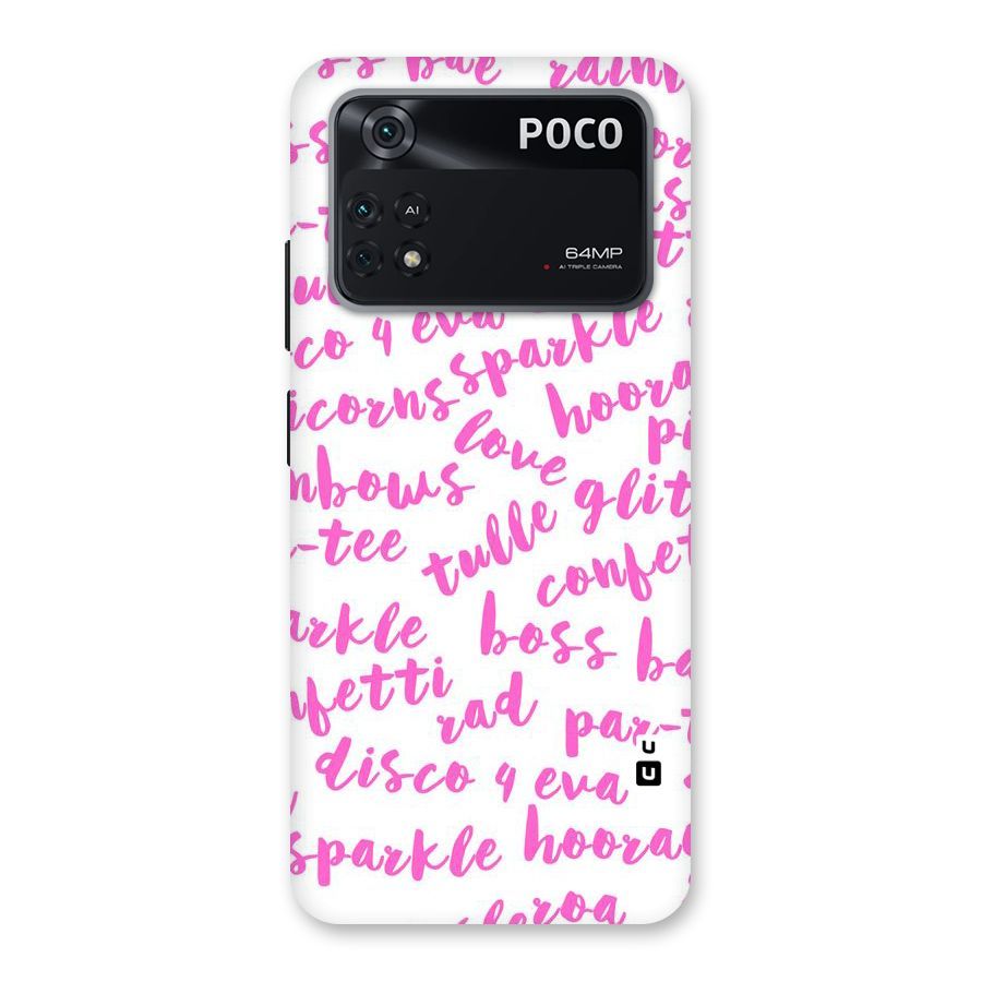 Sparkle Love Back Case for Poco M4 Pro 4G
