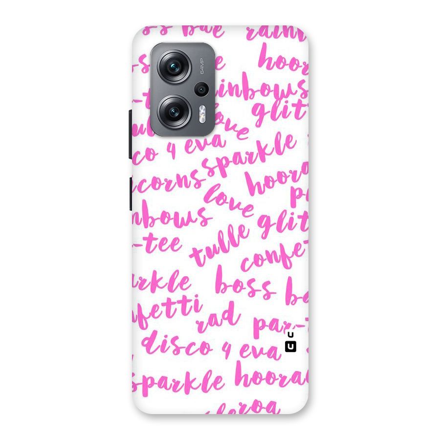 Sparkle Love Back Case for Redmi K50i