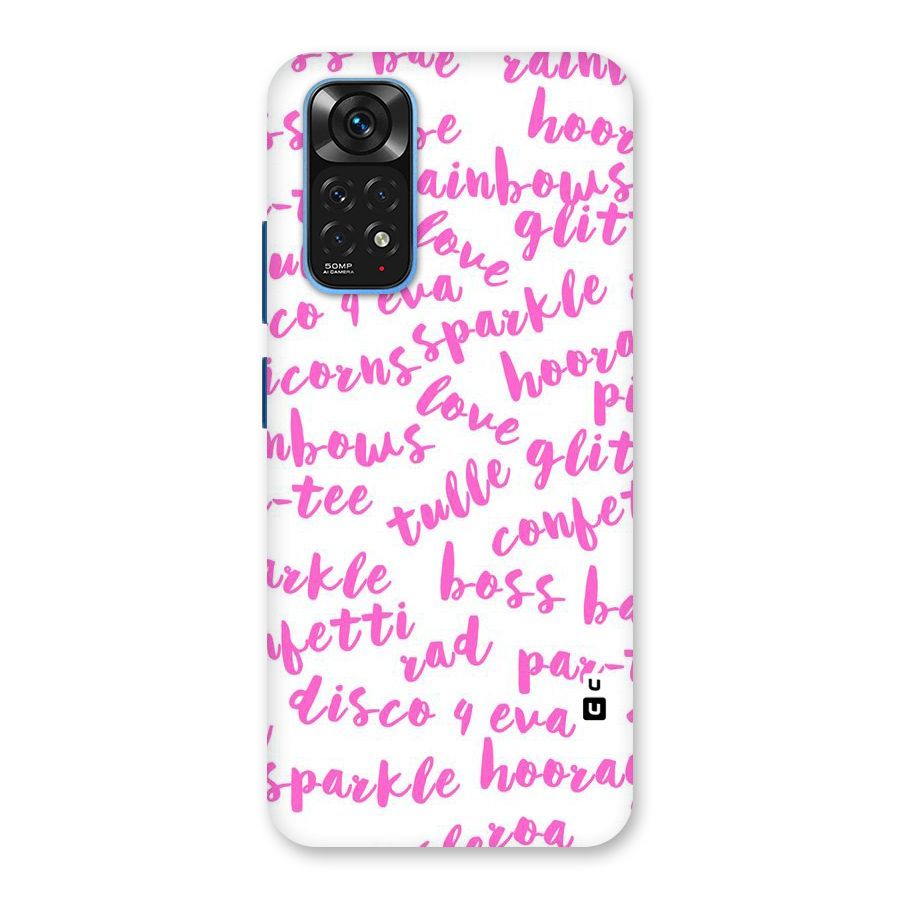 Sparkle Love Back Case for Redmi Note 11S