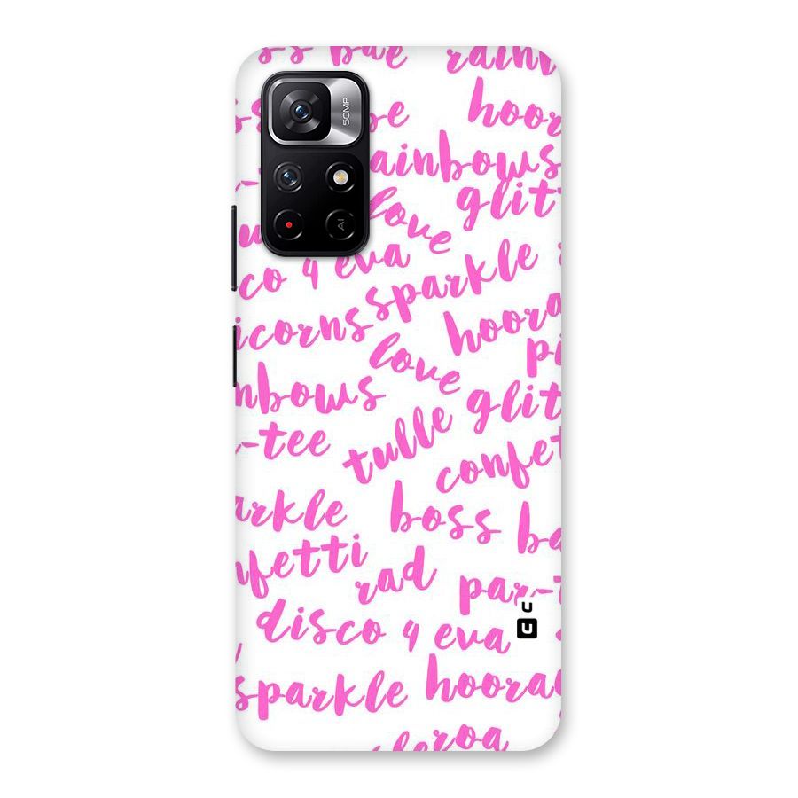 Sparkle Love Back Case for Redmi Note 11T 5G