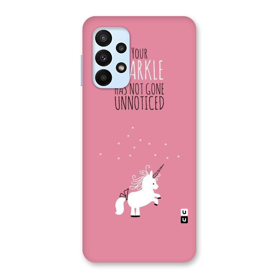 Sparkle Not Unnoticed Back Case for Galaxy A23