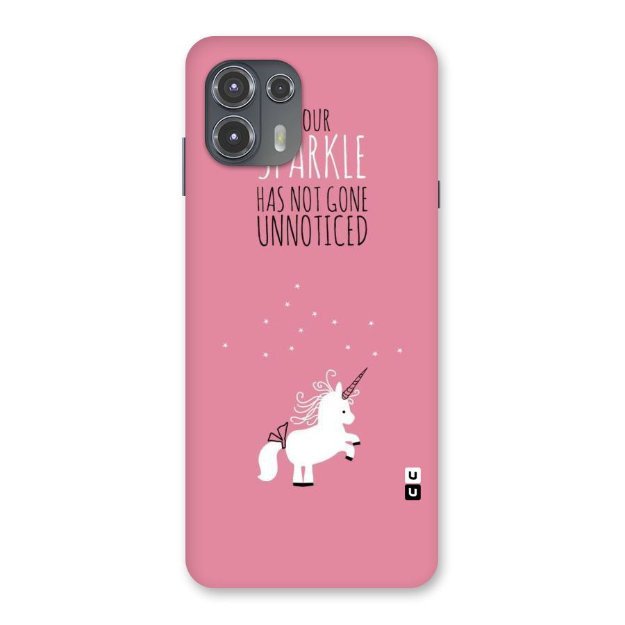 Sparkle Not Unnoticed Back Case for Motorola Edge 20 Fusion