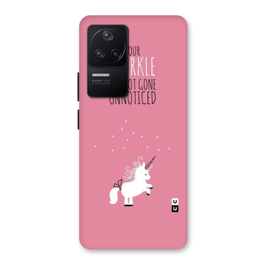 Sparkle Not Unnoticed Back Case for Poco F4 5G