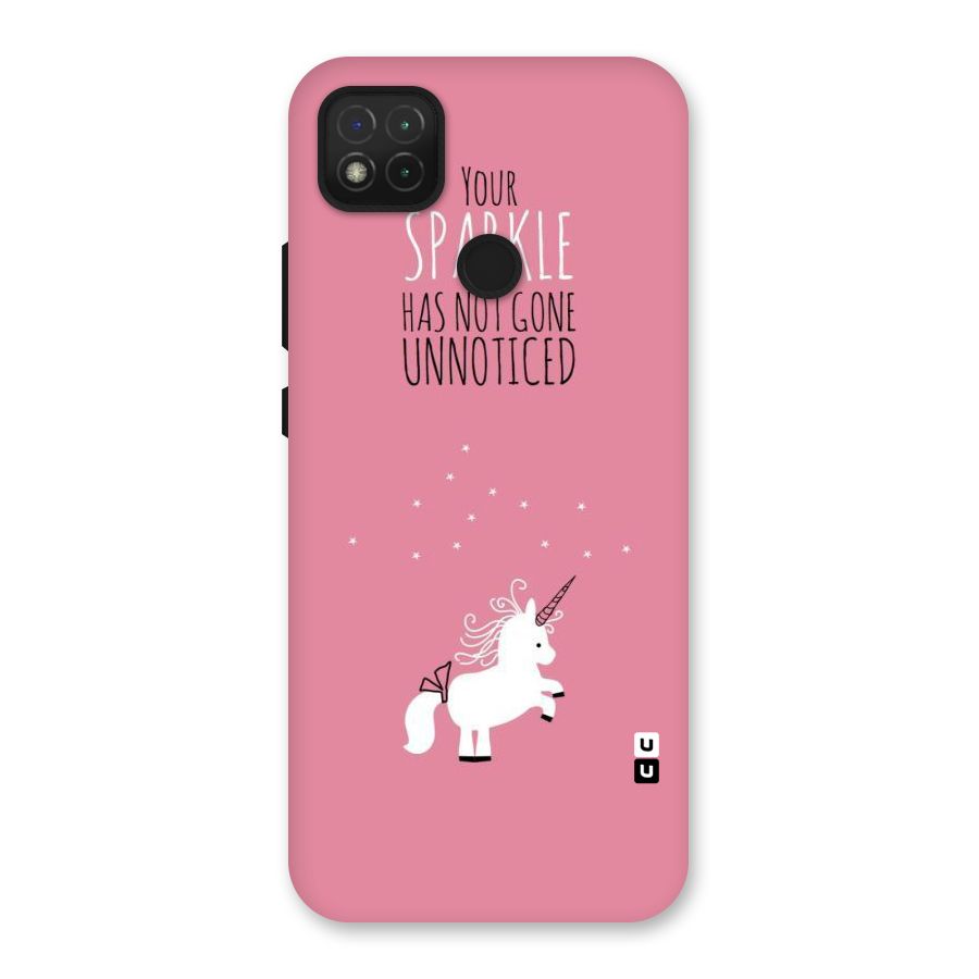 Sparkle Not Unnoticed Back Case for Redmi 9 Activ