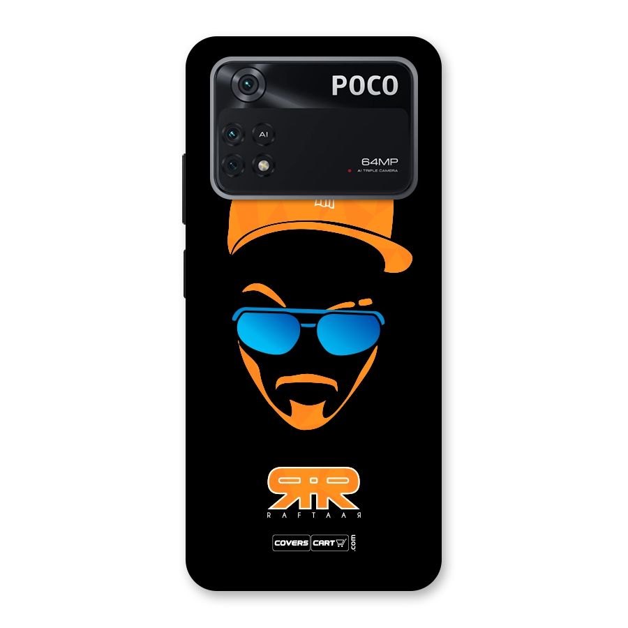 Special Raftaar Edition Orange Back Case for Poco M4 Pro 4G
