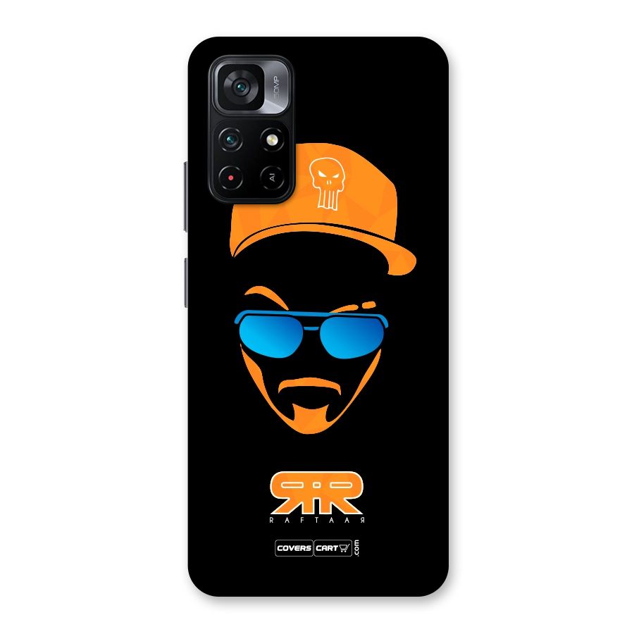 Special Raftaar Edition Orange Back Case for Poco M4 Pro 5G