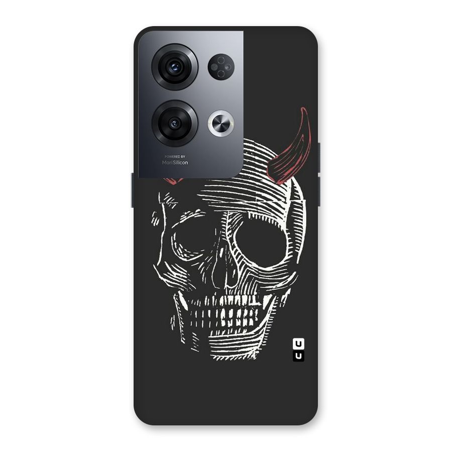 Spooky Face Back Case for Oppo Reno8 Pro 5G