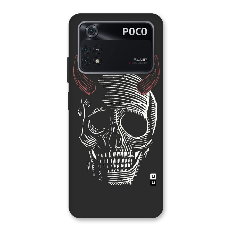Spooky Face Back Case for Poco M4 Pro 4G