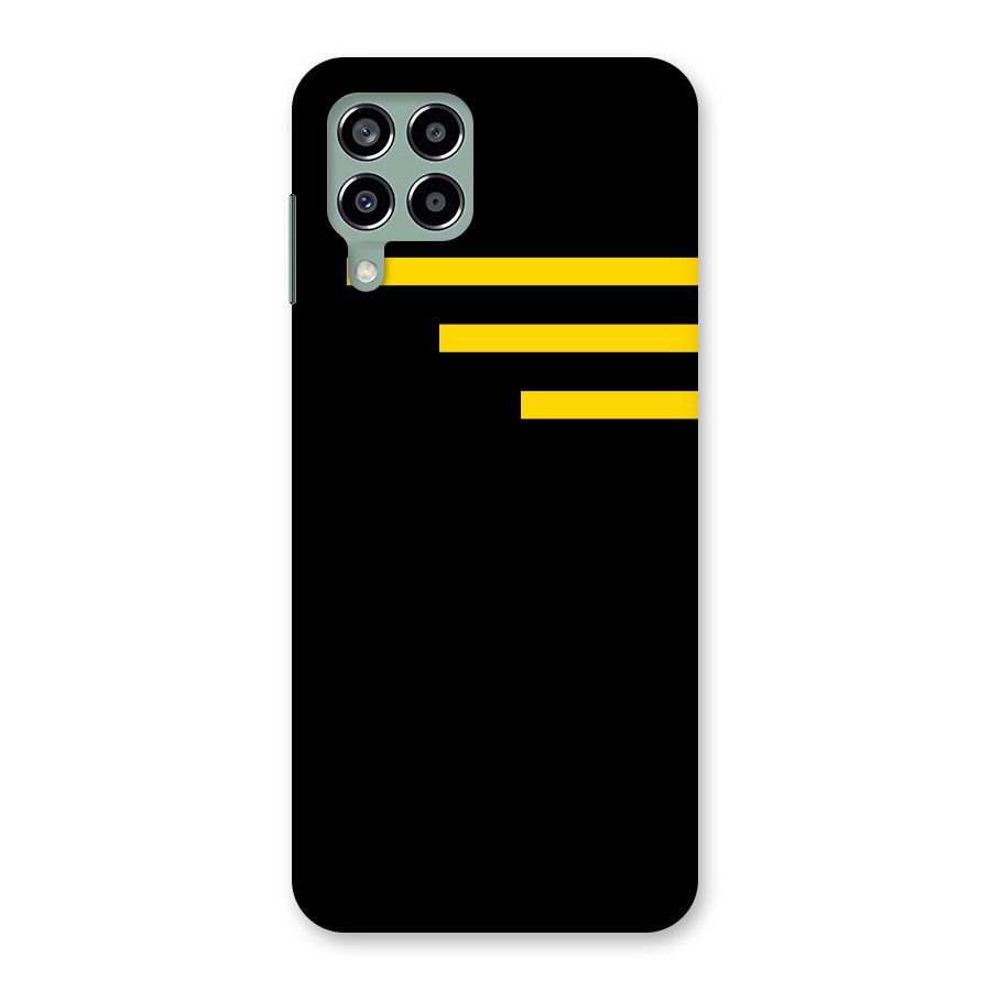Sports Yellow Stripes Back Case for Galaxy M33