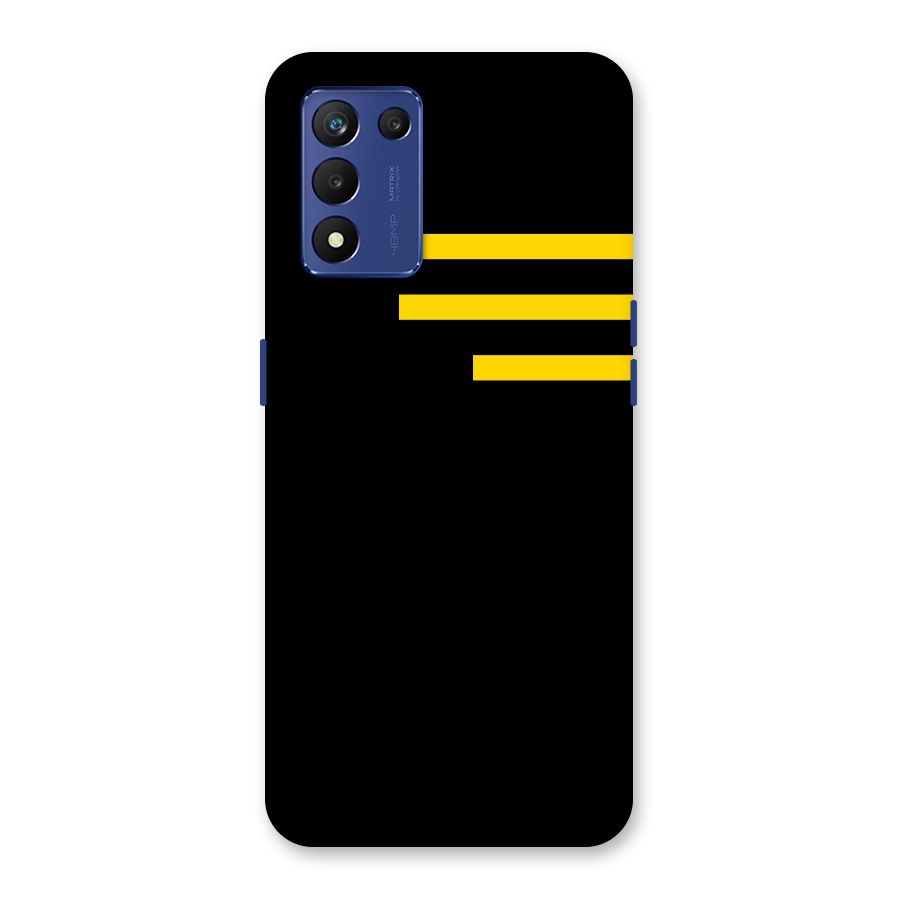 Sports Yellow Stripes Back Case for Realme 9 5G Speed