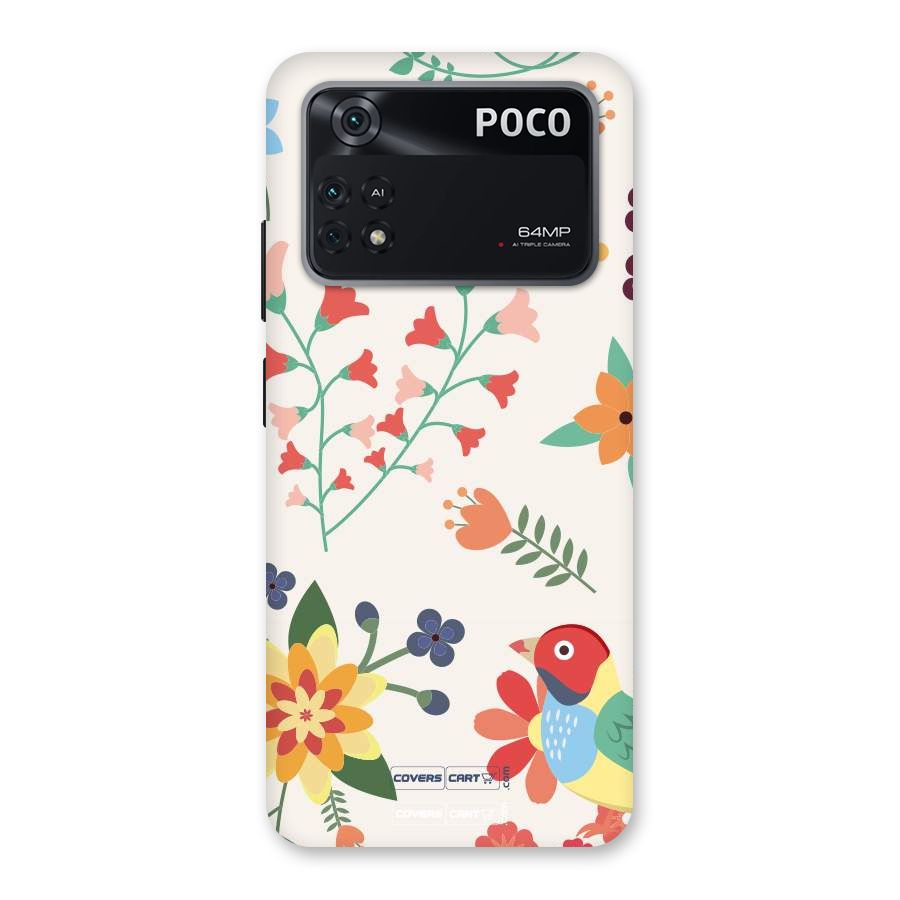 Spring Flowers Back Case for Poco M4 Pro 4G