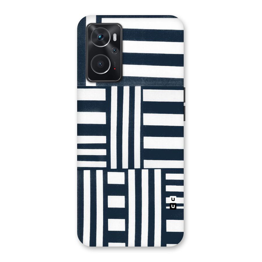 Square  Stripes Back Case for Oppo K10 4G