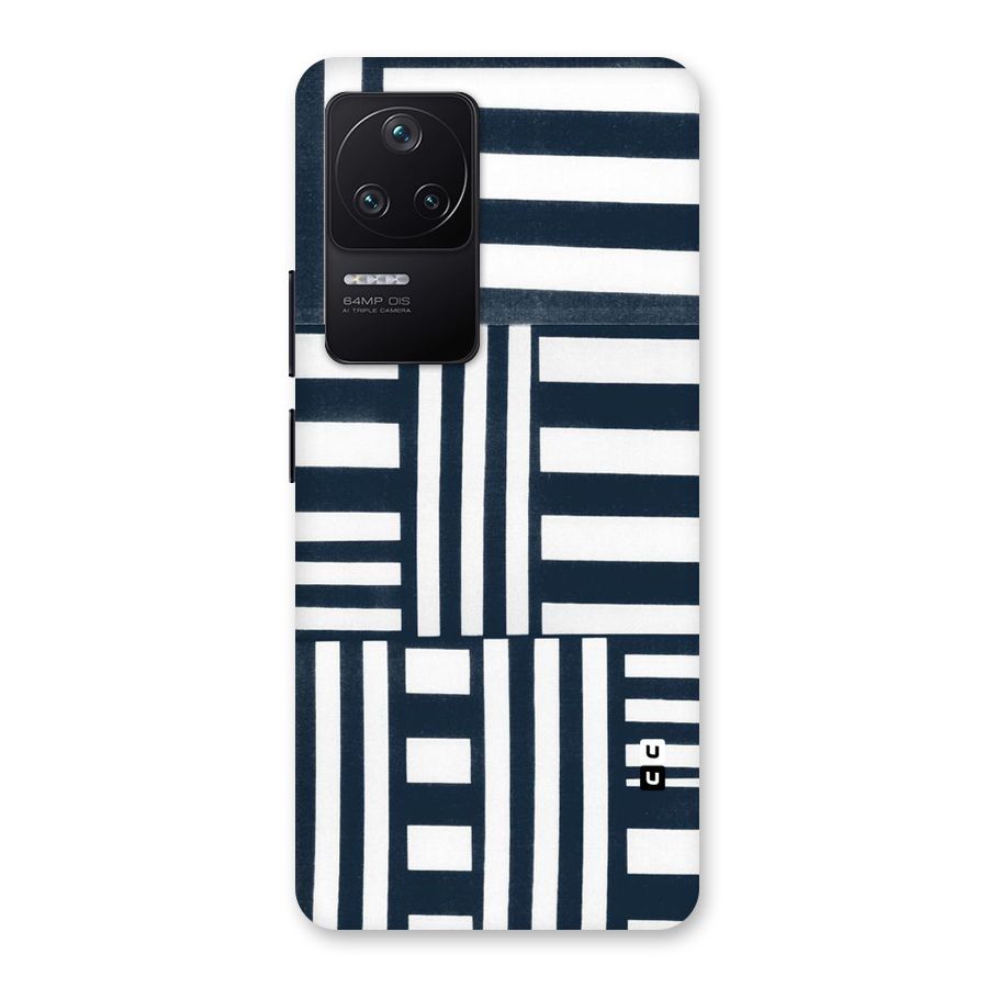 Square  Stripes Back Case for Poco F4 5G