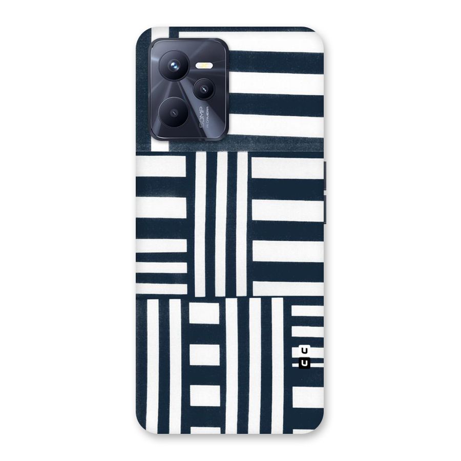 Square  Stripes Back Case for Realme C35