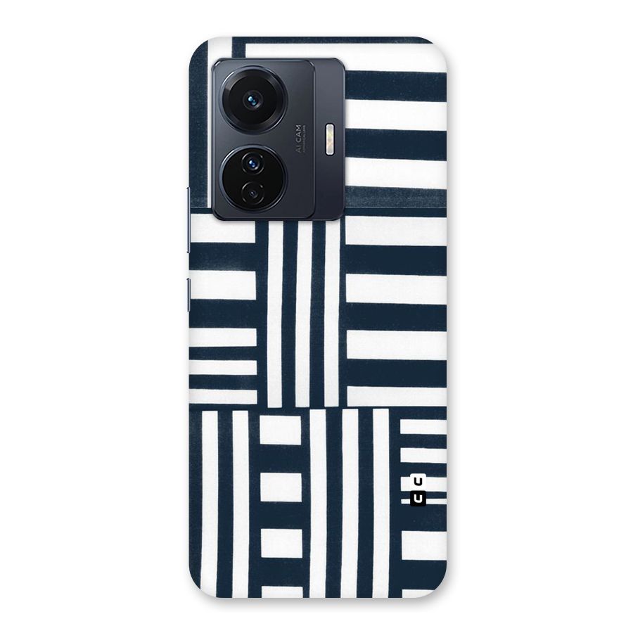 Square  Stripes Back Case for Vivo T1 Pro
