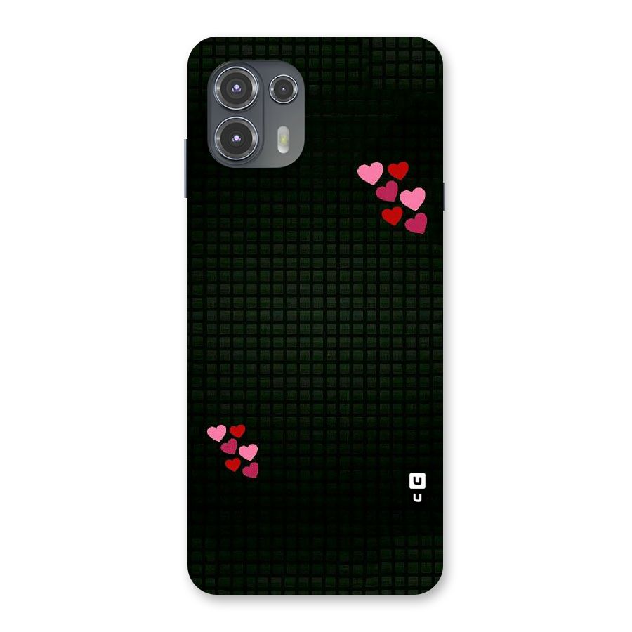Square and Hearts Back Case for Motorola Edge 20 Fusion