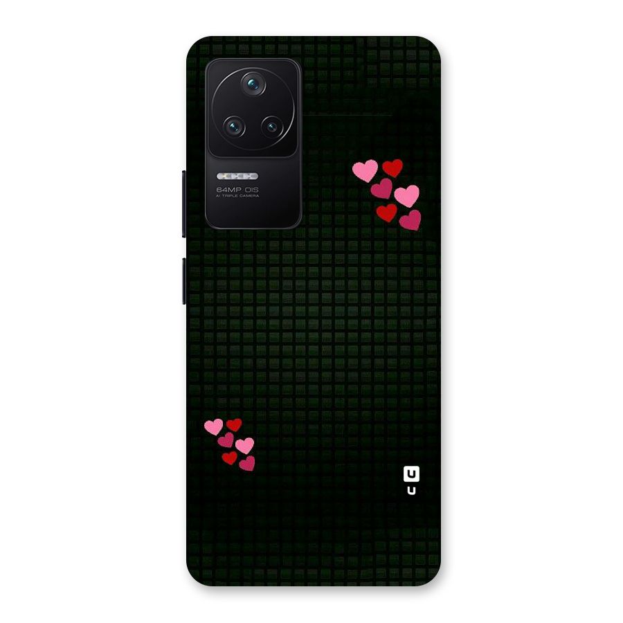 Square and Hearts Back Case for Poco F4 5G