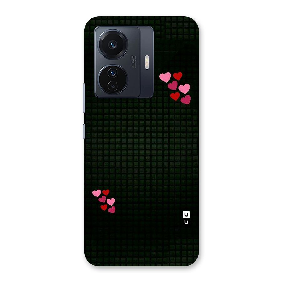 Square and Hearts Back Case for Vivo T1 Pro
