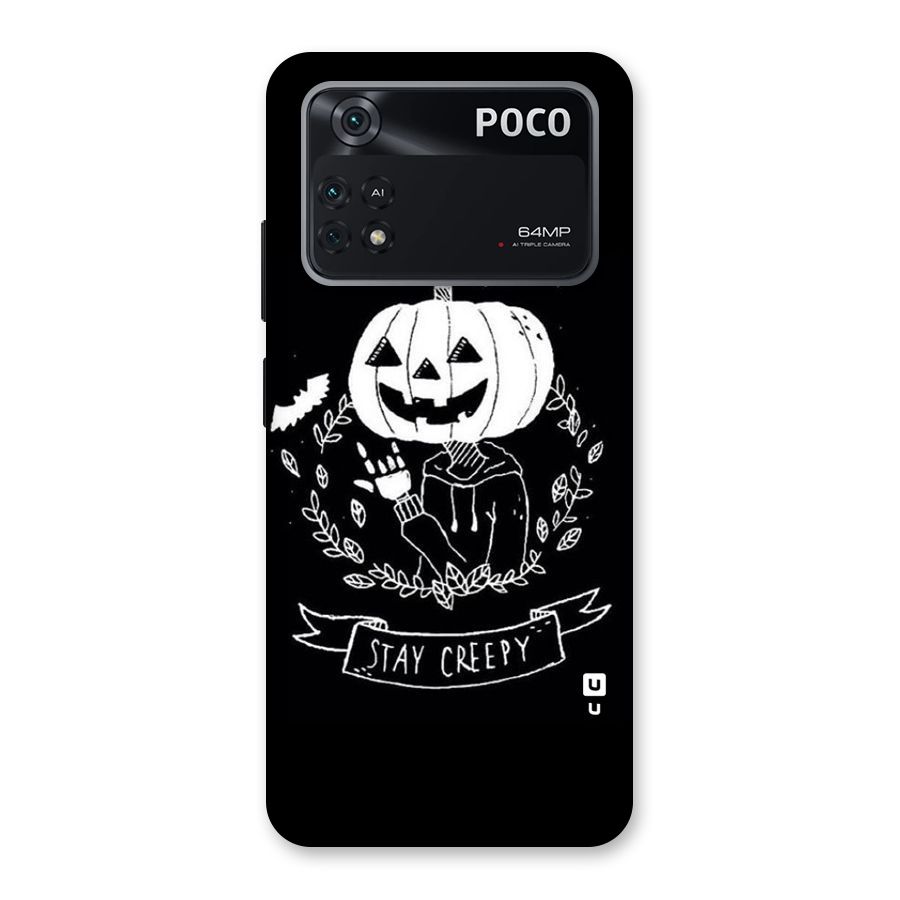 Stay Creepy Back Case for Poco M4 Pro 4G