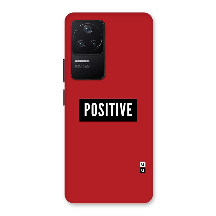 Stay Positive Back Case for Poco F4 5G